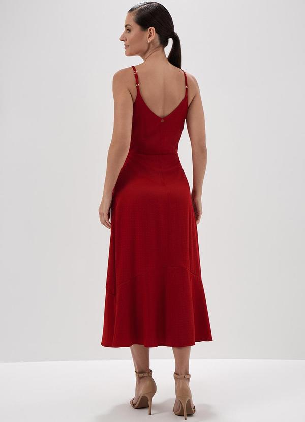 Principessa - Vestido Longuete de Alças Vermelho Marlete 2