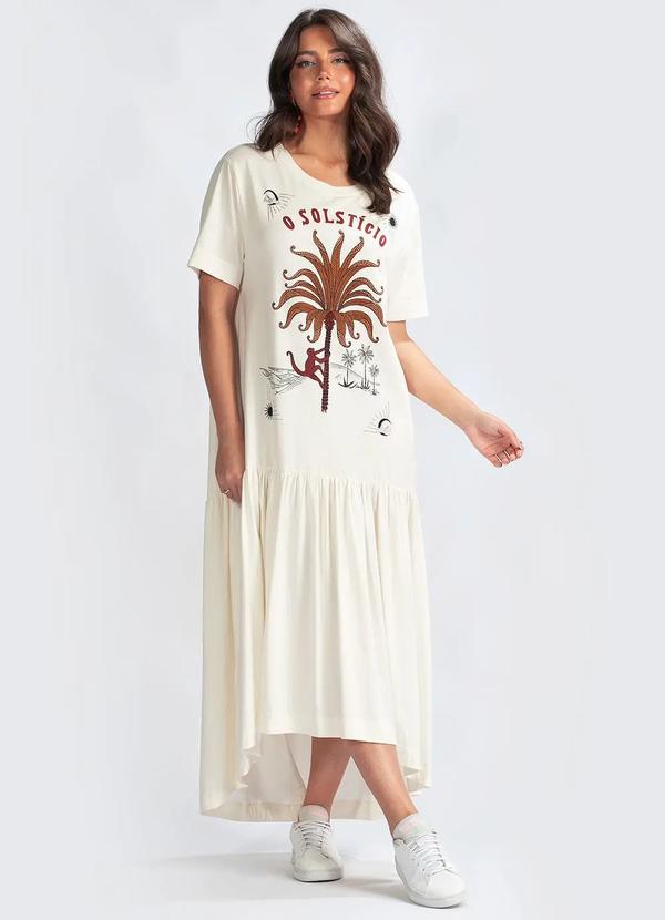 Farm - Vestido Malha o Solsticio Branco