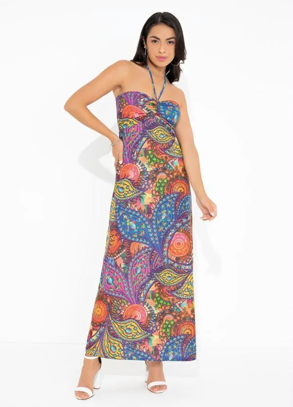 Queima Estoque - Vestido Mandalas com Amarração Ajustável 1