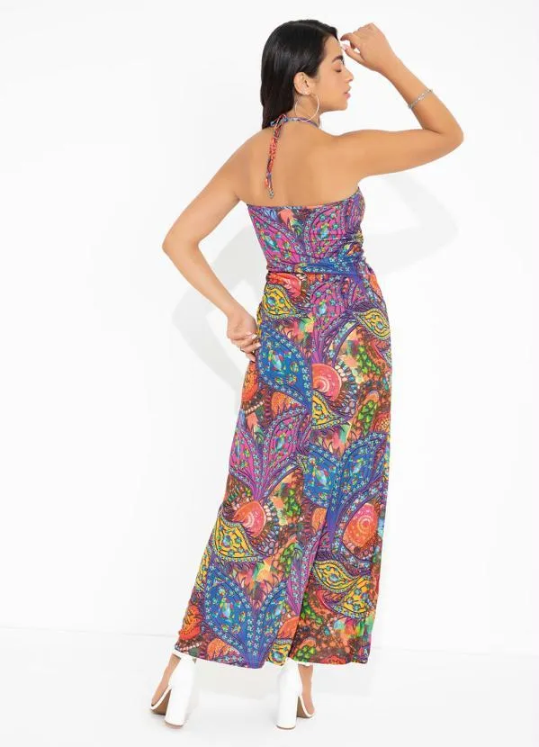 Queima Estoque - Vestido Mandalas com Amarração Ajustável 2