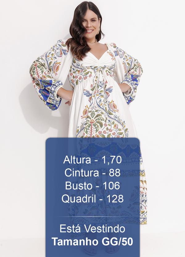 Farm - Vestido Manga Sonho Guarana Off White 12