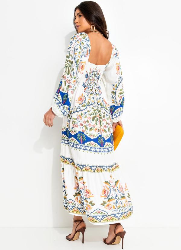 Farm - Vestido Manga Sonho Guarana Off White 2