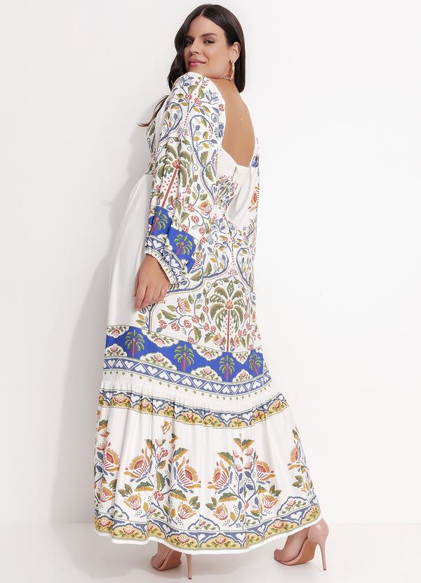 Farm - Vestido Manga Sonho Guarana Off White 9