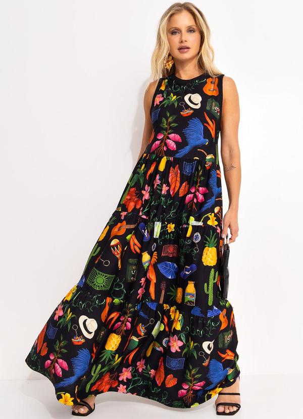 Farm - Vestido Marias Buena Gente Preto