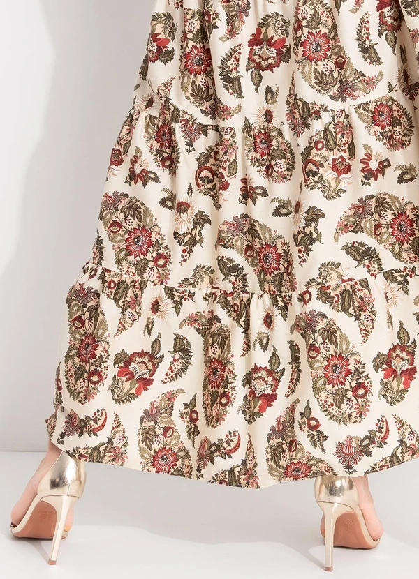 Farm - Vestido Marias Floral Raiana Bege 7