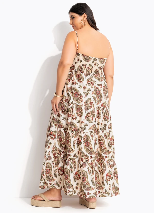 Farm - Vestido Marias Floral Raiana Bege 9