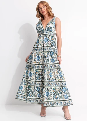 Farm - Vestido Marias Manoela Off White - FARM