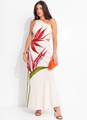 Farm - Vestido Maxi Estrelicia Bege - FARM