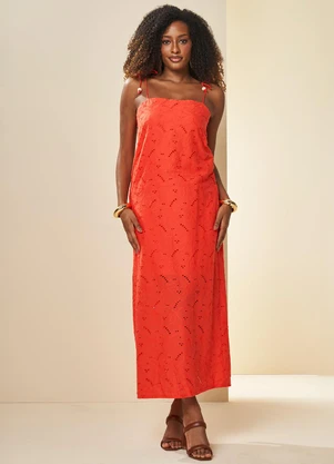 Doce Trama - Vestido Midi Celebration Vermelho - DOCE TRAMA