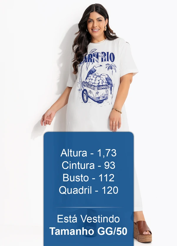 Farm - Vestido Midi Coco Gelado Off White 14