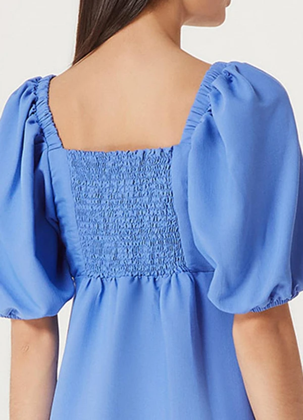 Hering - Vestido Midi Fem Azul Medio 4