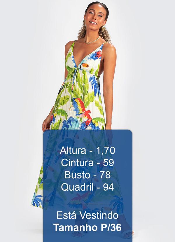 Farm - Vestido Midi Frescor Tropical Verde 5
