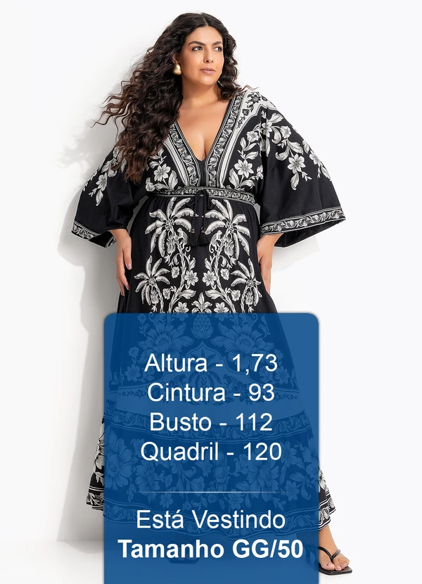 Farm - Vestido Midi Guanacaste Preto 11