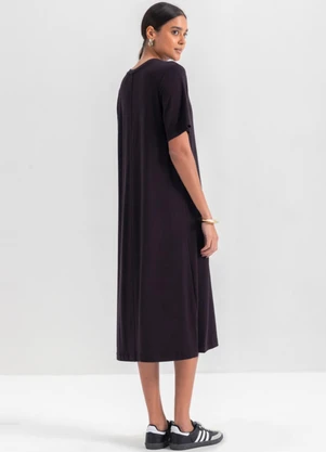 Essendi - Vestido Moletinho Feminino  Preto - ESSENDI