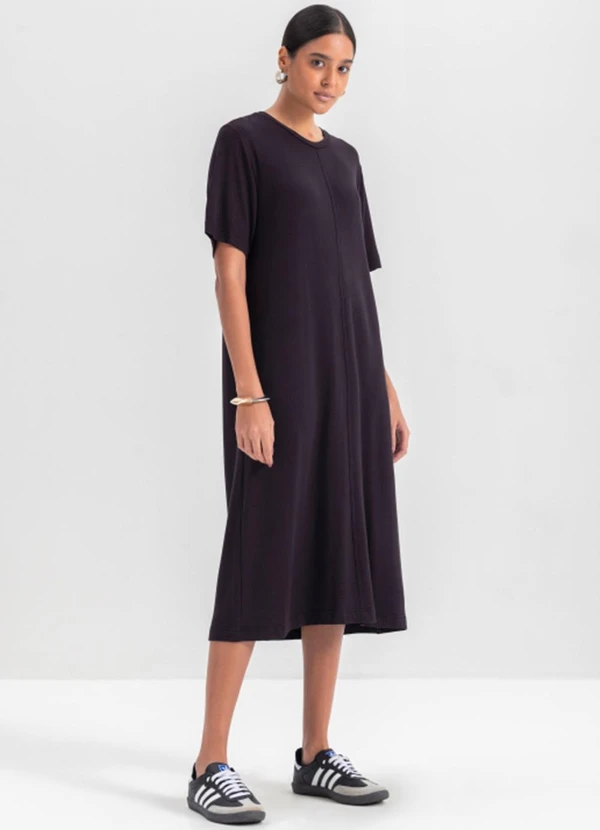 Essendi - Vestido Moletinho Feminino  Preto