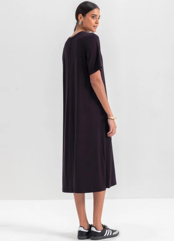 Essendi - Vestido Moletinho Feminino  Preto 2