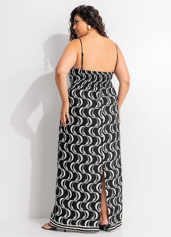 Farm - Vestido Nó Peixe Copa Preto 9