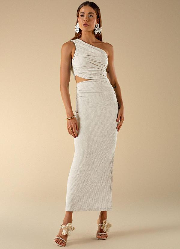 Use Modo - Vestido Nula Manga Bege