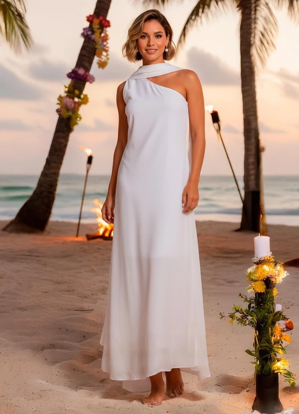 Quintess - Vestido Off White em Chiffon 4