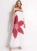 Vestido Off White em Chiffon