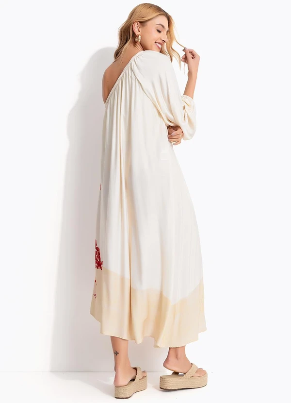 Farm - Vestido Ombro Só Afrodite Bege 2