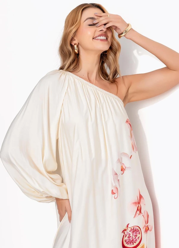 Farm - Vestido Ombro Só Afrodite Bege 5