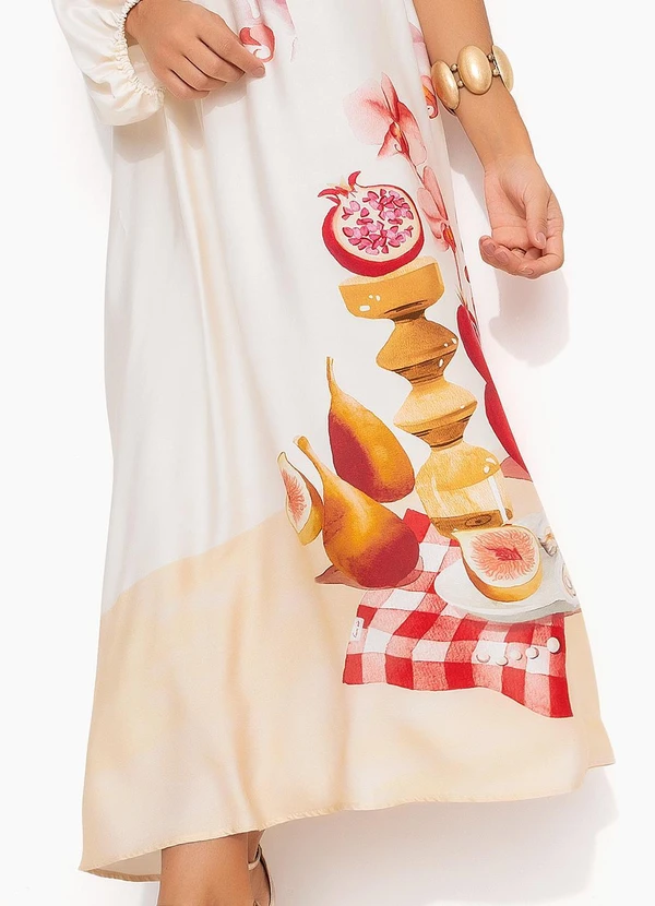 Farm - Vestido Ombro Só Afrodite Bege 7