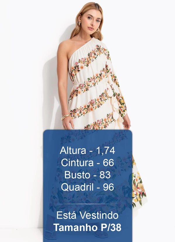 Farm - Vestido Ombro Só Floral Mali Bege 6