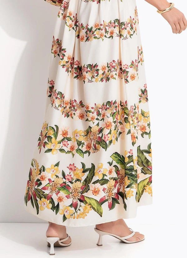 Farm - Vestido Ombro Só Floral Mali Bege 8