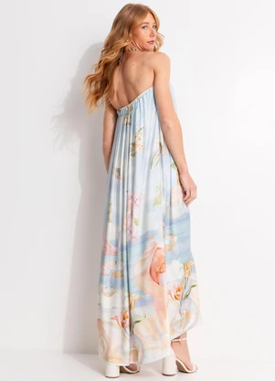 Farm - Vestido Ombros de Fora Venus Azul - FARM