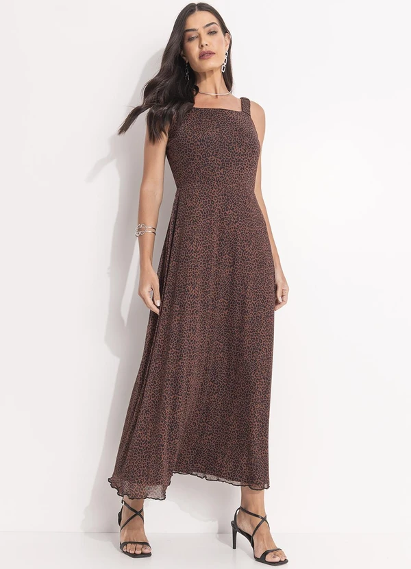 Quintess - Vestido Onça em Tule 3