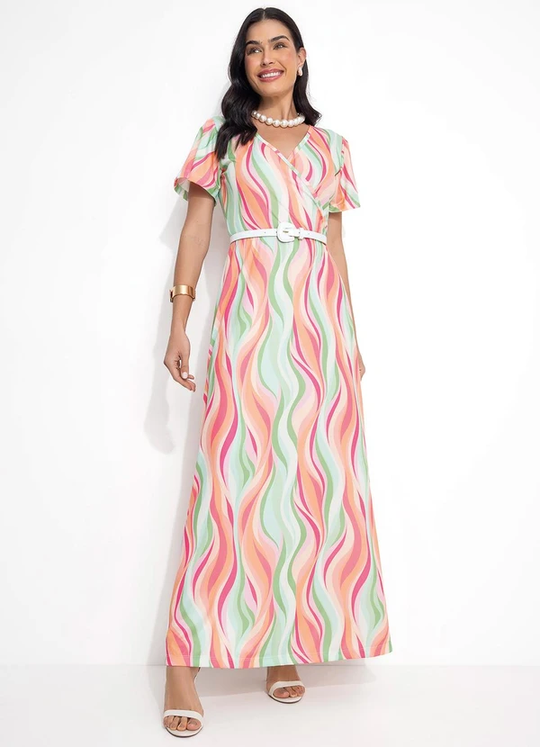 Rosalie - Vestido Ondas Coloridas em Malha 3