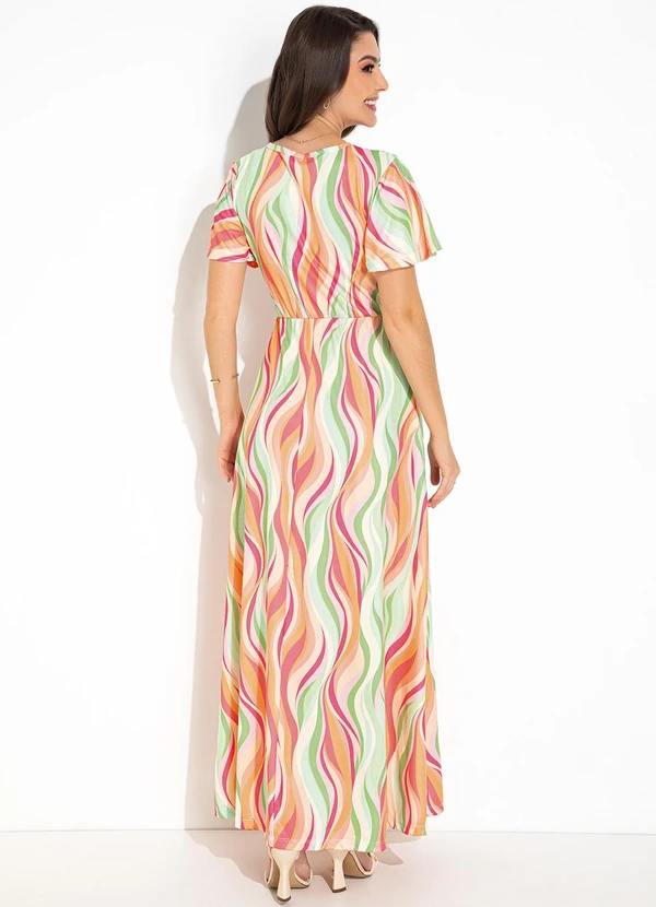 Rosalie - Vestido Ondas Coloridas em Malha 5