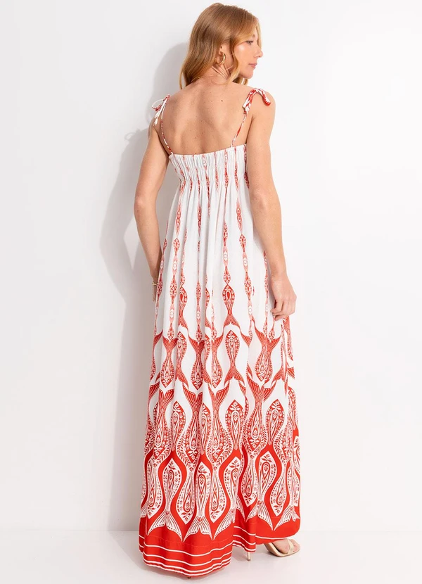 Farm - Vestido Peixe Correnteza Vermelho 2