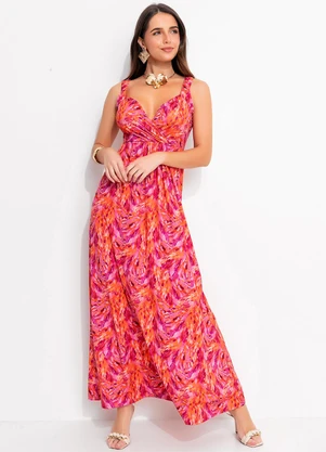 Quintess - Vestido Pinceladas em Malha Fria - QUINTESS