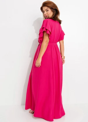 Quintess - Vestido Pink em Crepe Plano - QUINTESS