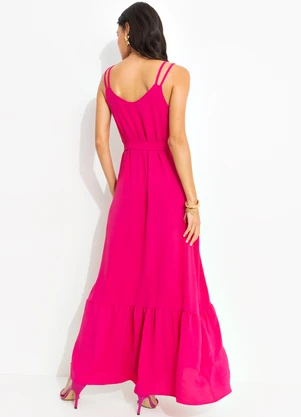 Quintess - Vestido Pink em Crepe Plano - QUINTESS