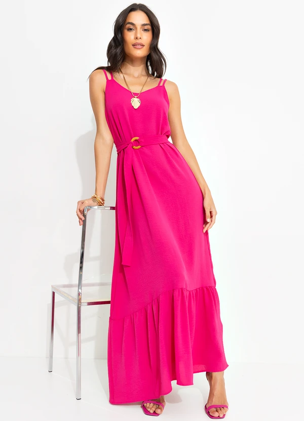 Quintess - Vestido Pink em Crepe Plano 3