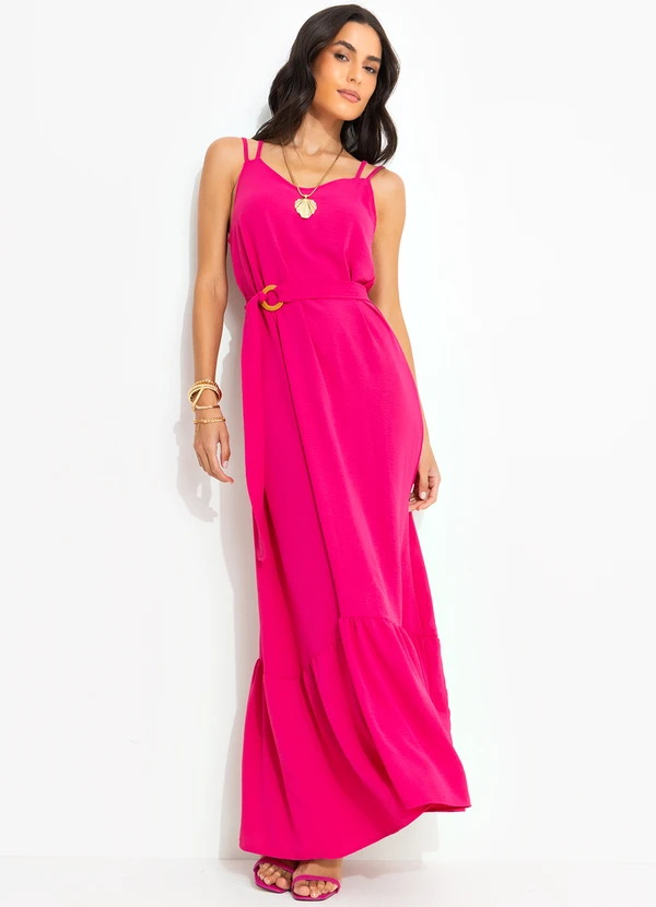 Quintess - Vestido Pink em Crepe Plano 5