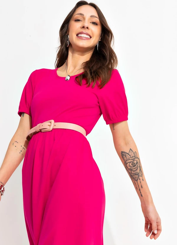 Bimini - Vestido Pink em Malha de Algodão 4