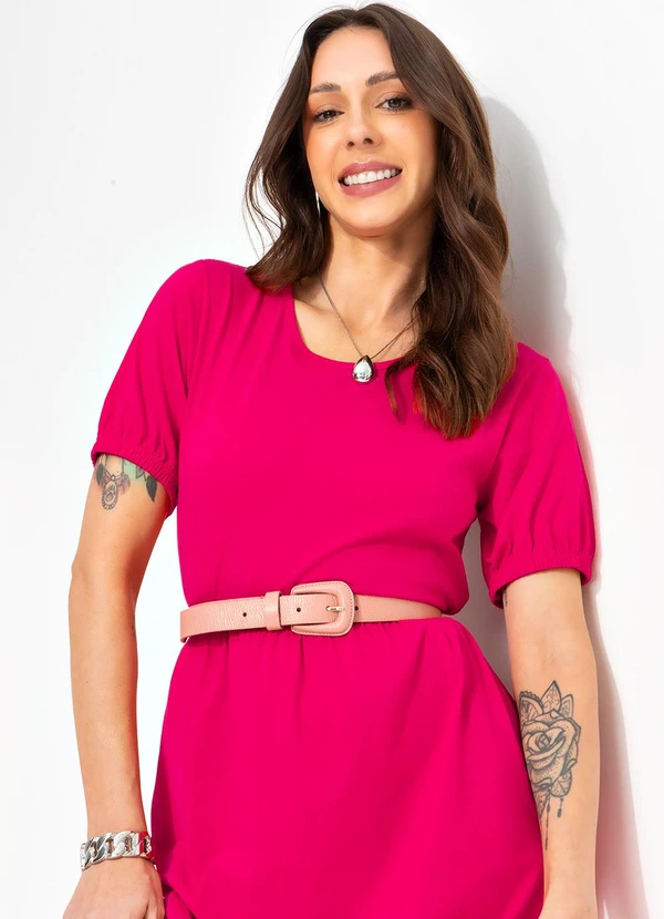 Bimini - Vestido Pink em Malha de Algodão 5