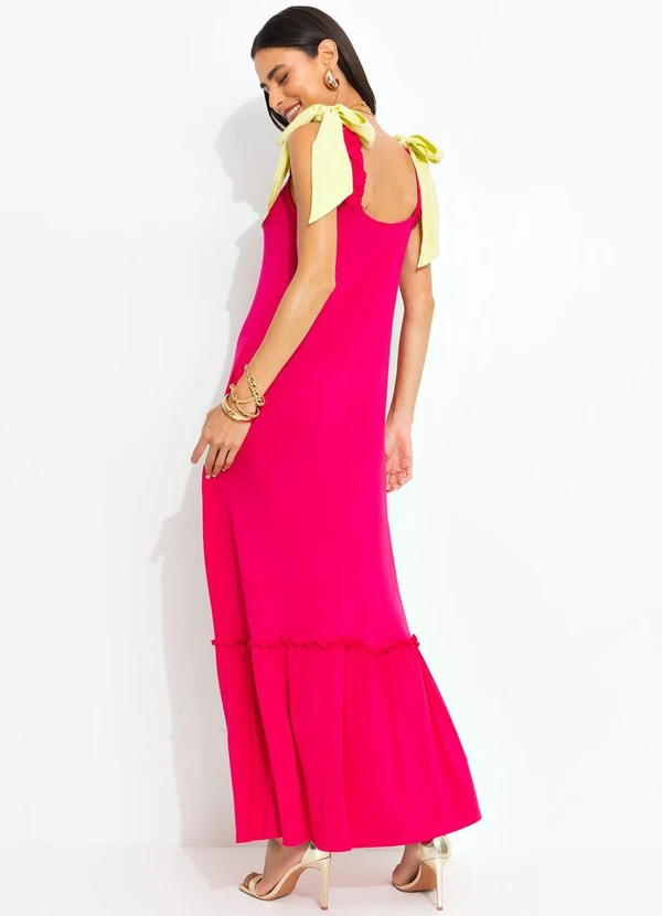 Quintess - Vestido Pink em Malha de Viscose 17