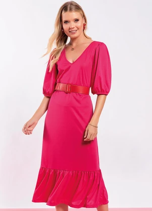 Moda Pop - Vestido Pink em Malha - MODA POP