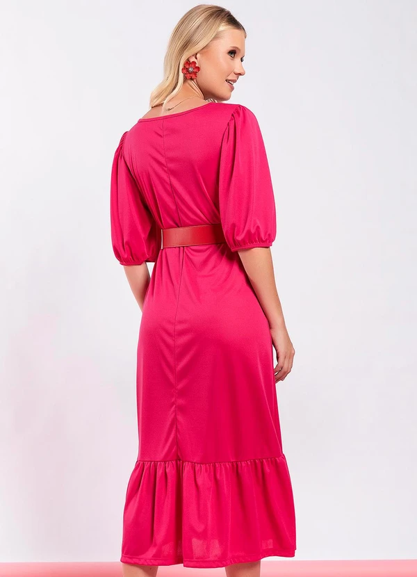 Moda Pop - Vestido Pink em Malha 2