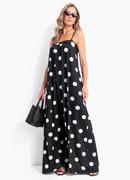 Vestido Po� Grande Preto em Malha Fria