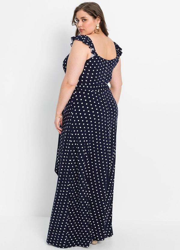 bonprix - Vestido Poá Marinho em Malha Fria 4