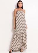 Vestido Po Preto em Viscose Plana