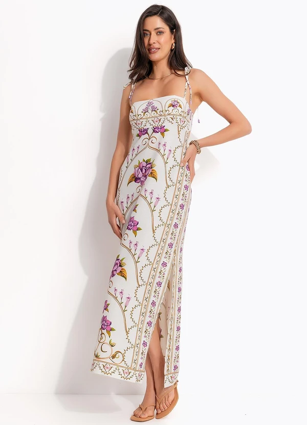 Farm - Vestido Poesia de Flor Off White 3