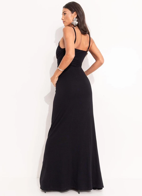 Quintess - Vestido Preto em Malha Crepe 2