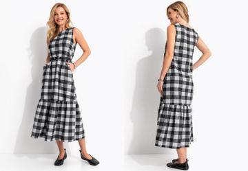 Vestido Preto em Malha Flanela